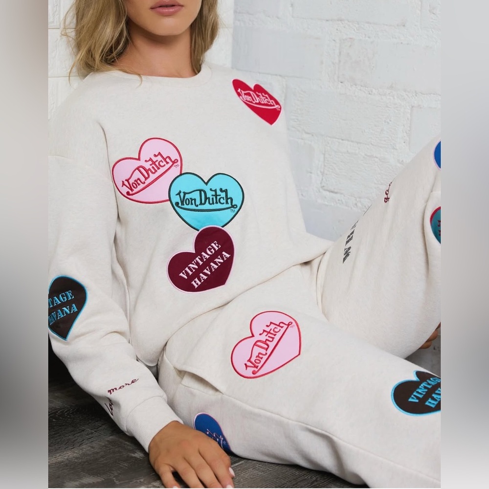 Von DutchXVintage Havana Collab Heart Joggers. - Picture 4 of 10